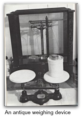 An antique weighing device.